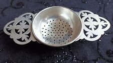 Silver tea strainer for sale  Shipping to Ireland