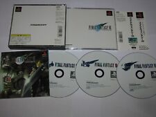 Final Fantasy VII 7 Playstation Japonês PS1 Japão Importado + Cartão Spine Vendedor dos EUA comprar usado  Enviando para Brazil