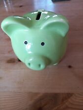 Green pig money for sale  SWINDON