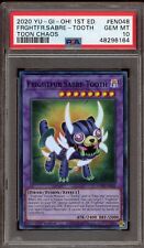 Yu-Gi-Oh! Frightfur Sabre-Tooth Toon Chaos 1st Edition TOCH-EN048 PSA 10 Gem for sale  Shipping to South Africa
