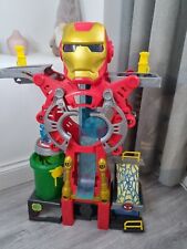 Cuartel general de Iron Man - Juego de iluminación de héroes de Marvel superhéroes aventuras segunda mano  Embacar hacia Argentina