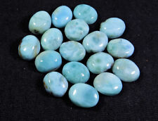 17Pcs Natural Larimar Pectolite Oval Cabochon Loose Gemstone Lot 9X11 MM a500 for sale  Shipping to South Africa
