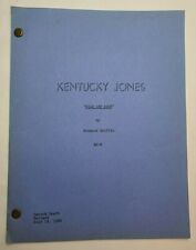 KENTUCKY JONES / Eleanor Griffin 1964 guión, Lloyd Gough "Sopa de gato salvaje" segunda mano  Embacar hacia Argentina