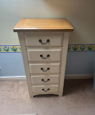 5 drawers chest tall oak for sale  CAMBRIDGE