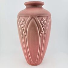 RARE ROOKWOOD GOTHIC ARCHES DIAMONDS ART DECO 1929 #2412 MATTE PINK VASE for sale  Shipping to South Africa