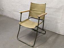 British Army Folding Aluminium Canvas Chair - HFS - Dated 1997, used for sale  Shipping to South Africa