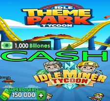 Idle Miner Tycoon - Idle Theme Park Tycoon- money cash dinero truco- ANDROID iOS comprar usado  Enviando para Brazil