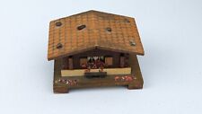 Vintage Swiss Wooden Hinged Wind Up Music Box Trinket Box for sale  Shipping to South Africa