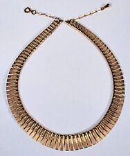 Women's Elegant Gradient Stick Necklace, Gold Plated, circa 1980, BA201, used for sale  Shipping to South Africa