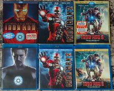 Iron Man Trilogy Ultimate 2 3 Coleção Blu-ray DVD Lote 7 Discos Conjunto com Capa comprar usado  Enviando para Brazil
