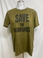 Usado, Camiseta manga curta KATHARINE HAMNETT LONDRES verde oliva Save The Rainforest XS comprar usado  Enviando para Brazil