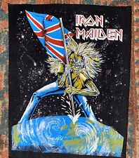 Usado, "Parche trasero vintage Iron Maiden; 10""W inferior x 12""W superior x 14-1/4"" altura H; ¡como nuevo! segunda mano  Embacar hacia Argentina