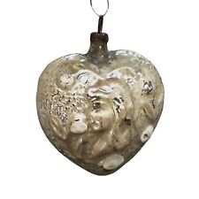 Antiguo Adornos de Árbol Navidad - Bola con Corazón Cabeza Niña 1900 (#10240) comprar usado  Enviando para Brazil