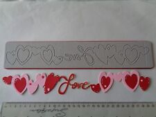 Sizzix love hearts for sale  CROWTHORNE