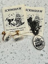 Scrimshaw necklace screw for sale  USA