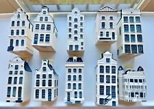 KLM Airlines Delft Houses - Lot of 10 - Good Condition - Empty for sale  Shipping to Canada