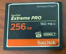 Used Sandisk 256GB CF Card 160MB/s Compact Flash UDMA7 for DSLR Camera, HD Video for sale  Shipping to South Africa