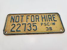 1936 wisconsin hire for sale  Greenfield