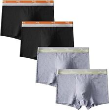 Cuecas boxer masculinas de algodão bolha Aimtoyou - baús masculinos conforto roupa íntima elástica comprar usado  Enviando para Brazil