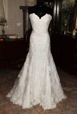 ALLURE Style 2512  Ivory Mermaid Strapless Bridal Gown Wedding Dress Size 12, used for sale  Shipping to South Africa