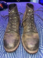 LL Bean Chippewa Boots Men 10.5 Katahdin Iron Works Brown Leather Vibram for sale  Shipping to South Africa