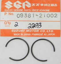 2 NUEVO DE LOTE ANTIGUO Suzuki LT-A, SP500 Circlip de Fábrica Pistón Cir Clip FABRICANTE DE EQUIPOS ORIGINALES 09381-21002 segunda mano  Embacar hacia Mexico