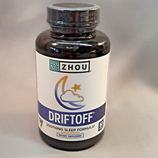 Zhou Nutrition - Driftoff ayuda calmante para dormir - 60 gorras - Ex. 08/2025 segunda mano  Embacar hacia Argentina