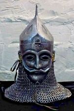 Máscara de Caballero Medieval de Acero Imperio Otomano Casco con Correo de Cadena segunda mano  Embacar hacia Argentina