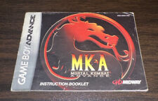 Mortal Kombat Advance - Game Boy Advance GBA Jogo Manual Apenas Sem Cartucho Raro comprar usado  Enviando para Brazil