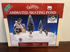 LEMAX DICKENSVALE ANIMATED SKATING POND WORKS 1995 in Box READ DISCRIPTION for sale  Omaha