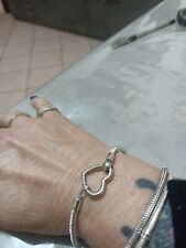 bracciale cuore argento usato  Roma