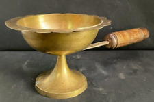 Old Vintage Rare Handmade Brass Dhoop Dani Incense Burn Stand With for sale  Shipping to South Africa