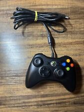 Used, Official Microsoft Xbox 360 Wired Genuine OEM Controller Black Tested Working! for sale  Shipping to South Africa