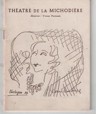 Programme theatre michodiere d'occasion  Paris XVIII