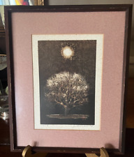 tree signed woodblock for sale  Fort Worth