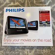 Usado, Reproductor de DVD portátil Philips doble PD7012/37 7" pantallas LCD para automóvil/automático/RV segunda mano  Embacar hacia Argentina