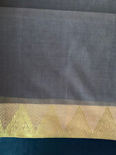 cotton sari gold border for sale  New York