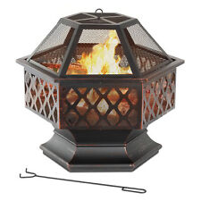Hexagonal fire pit for sale  Shipping to Ireland