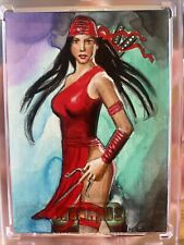2010 Upper Deck Marvel IRON MAN 2  Elektra  Sketch Card- Sarah Wilkinson for sale  Shipping to South Africa
