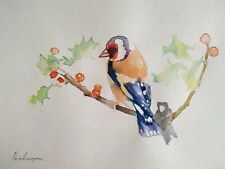 Goldfinch birds watercolor for sale  Granada Hills