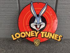 VINTAGE BUGS BUNNY CARTOON CHARACTER PORCELAIN ENAMEL METAL SIGN  12" X 10" for sale  Shipping to South Africa