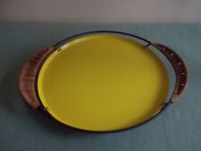 Retro TRAY Laurids Lonborg DENMARK Danish Modern w/ Wicker Handles Vintage MCM for sale  Shipping to South Africa
