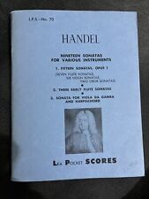 Handel sonates various for sale  AYR