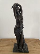 female bronzed sculpture. unsigned. Height 48cm. AF for sale  Shipping to South Africa