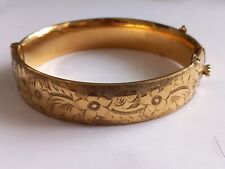 19.9g VINTAGE ROLLED GOLD HINGED BANGLE for sale  Shipping to South Africa