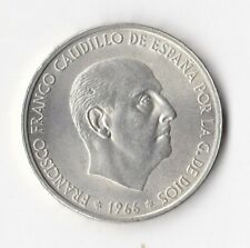 Moneda España 100 Pesetas 1966 (*19*67) Plata (Nueva Sin Circular), usado segunda mano  Ravelo