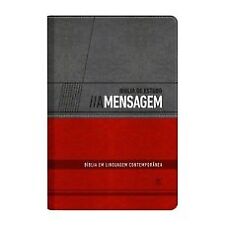Bíblia de estudo - A Mensagem - Capa Luxo - Cinza e vermelho em Português comprar usado  Brasil 