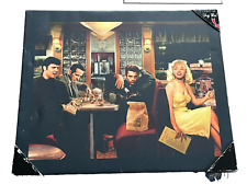 Marilyn Monroe Elvis James Dean Diner LED Light-Up Lighted Canvas Picture Art for sale  Shipping to South Africa