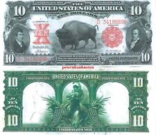 USA 10 $ Żubr 1901 TOP REPRODUKCJA / KOPIA 614 # Świeży kasowy.. na sprzedaż  Wysyłka do Poland