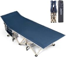 Overmont Camping Bed Portable Folding Camping Bed Extra Wide Oxford Fabric , used for sale  Shipping to South Africa